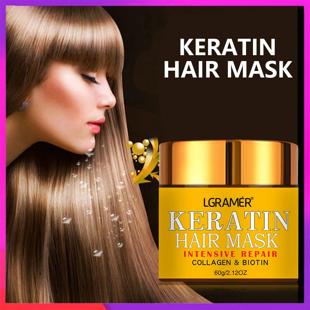 Hair Repairs Hair Mask Biotin Collagen Keratin Treatment Hairs Conditioner Hair Essential Oil Nourishing for Dry Damaged