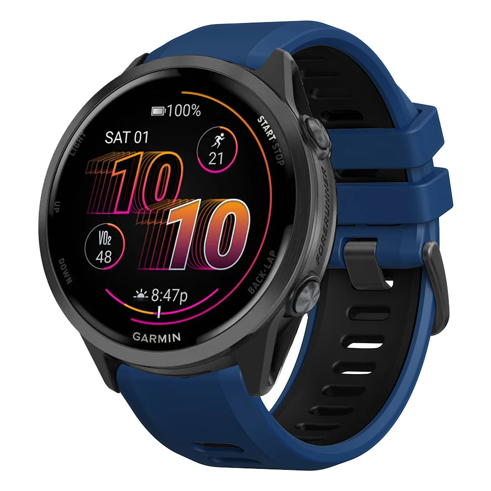 Quick Release Silicone Sport Band for Garmin – 22mm