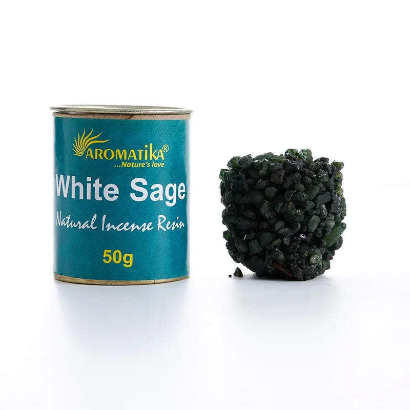 50g/ Can Indian Natural Resin Series Fragrance Granules Aromatherapy White Sage Benzoin Indoor Yoga Meditation Soothing Spirit