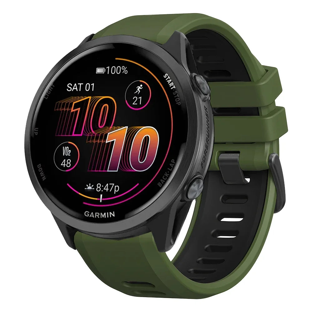 Quick Release Silicone Sport Band for Garmin – 22mm