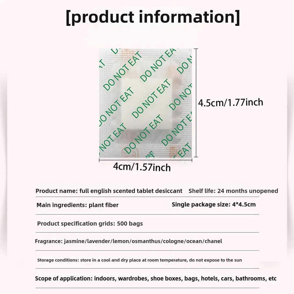 Aromatherapy Moisture Proof Deodorizing Sheets for Shoes Hats Clothing - Travel Gift Box Luggage Freshener Special Sachet