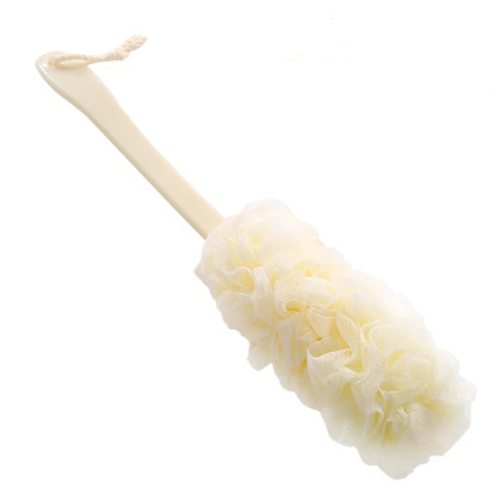 Back Scrubber for Shower Long Handle Bath Body Brush Soft Nylon Mesh Sponge for Shower Stick for Men Women Exfoliating Brush