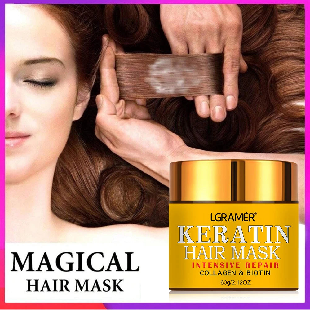 Hair Repairs Hair Mask Biotin Collagen Keratin Treatment Hairs Conditioner Hair Essential Oil Nourishing for Dry Damaged