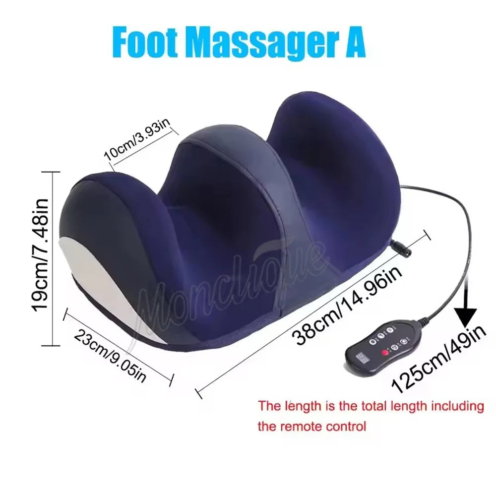 Large Size Electric Foot Massager Hot Pressing Finger Pressing Kneading Roller Calf Relax Care Muscle Massager Foot Massage Tool