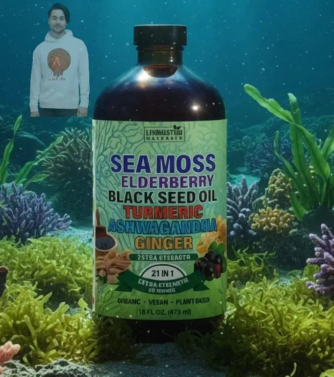 Sea Moss Supreme – 21-in-1 Organic Black Seed, Elderberry & Adaptogen Blend VeggieVerve