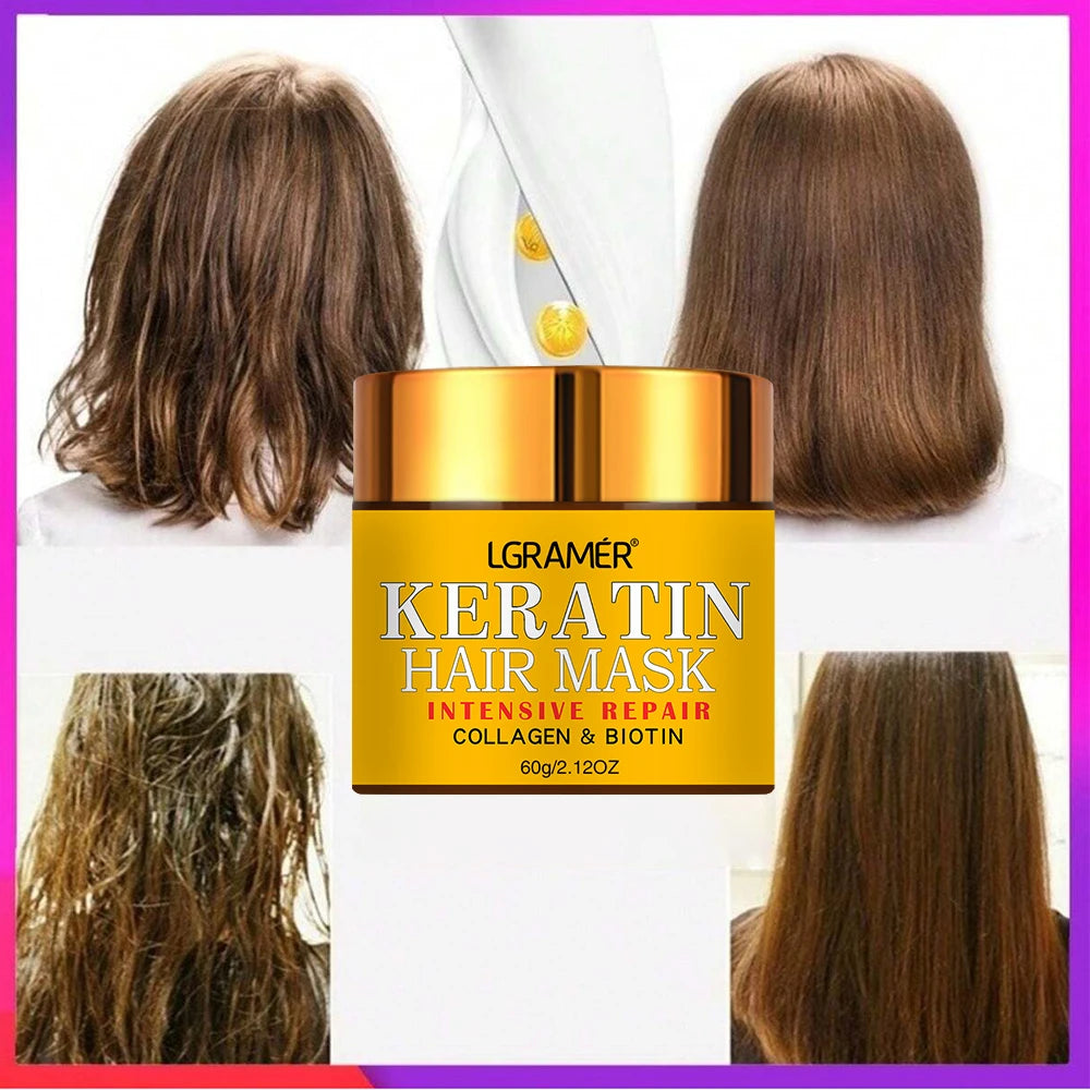 Hair Repairs Hair Mask Biotin Collagen Keratin Treatment Hairs Conditioner Hair Essential Oil Nourishing for Dry Damaged