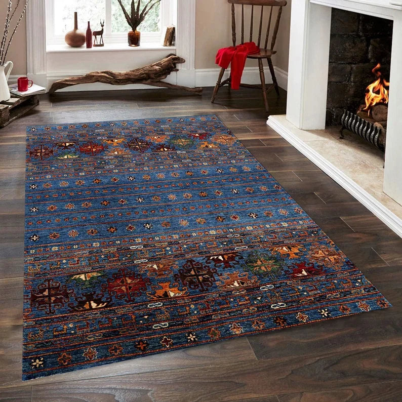 Sunset Yoga Mat Yoga Themed Non-Slip Rug Meditation CarpetBoho Yoga MatMindfulness RugYoga Art Washable Carpet Gift for Yogi