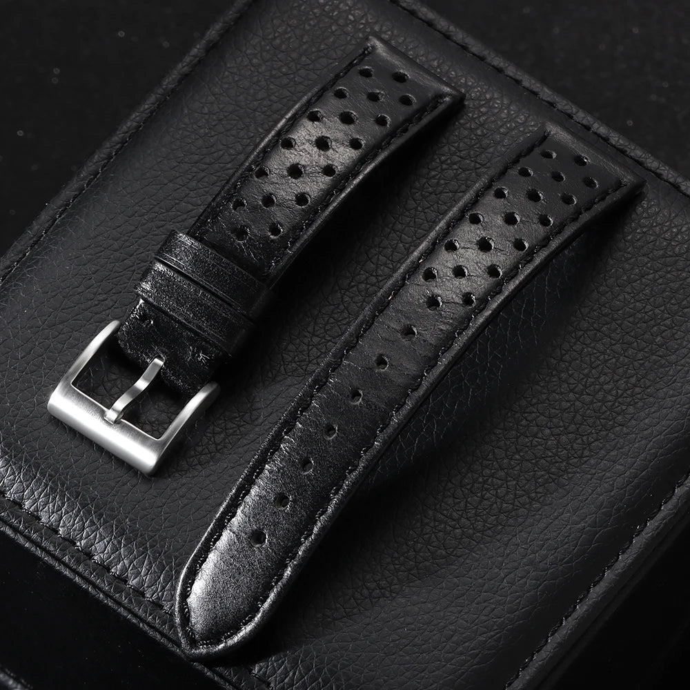 18mm 20mm 22mm Vintage Calfskin Strap Universal Cowhide Watch Band Breathable Bracelet for Men Women Sport Wristbelt Accessories