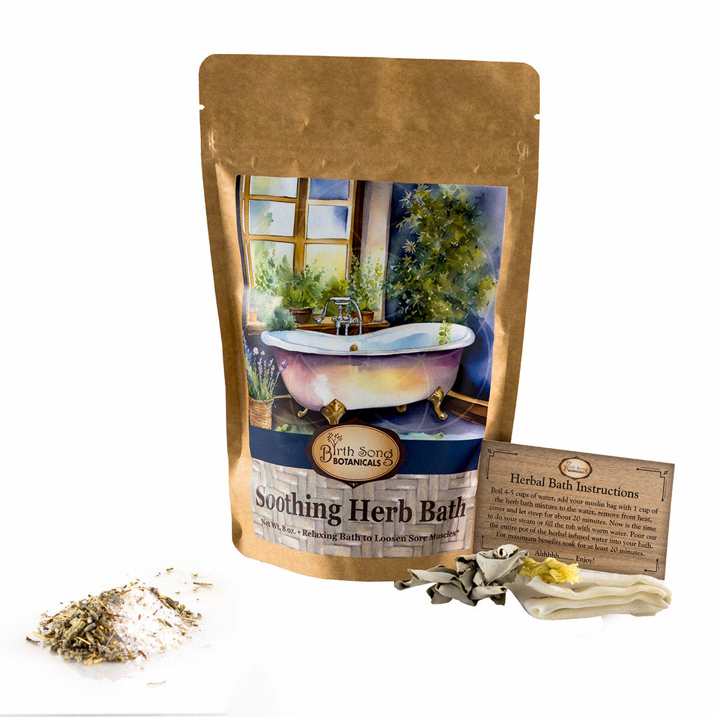 Herbal Soothing Bath and Foot Soak for Stress Relief with Lavender
