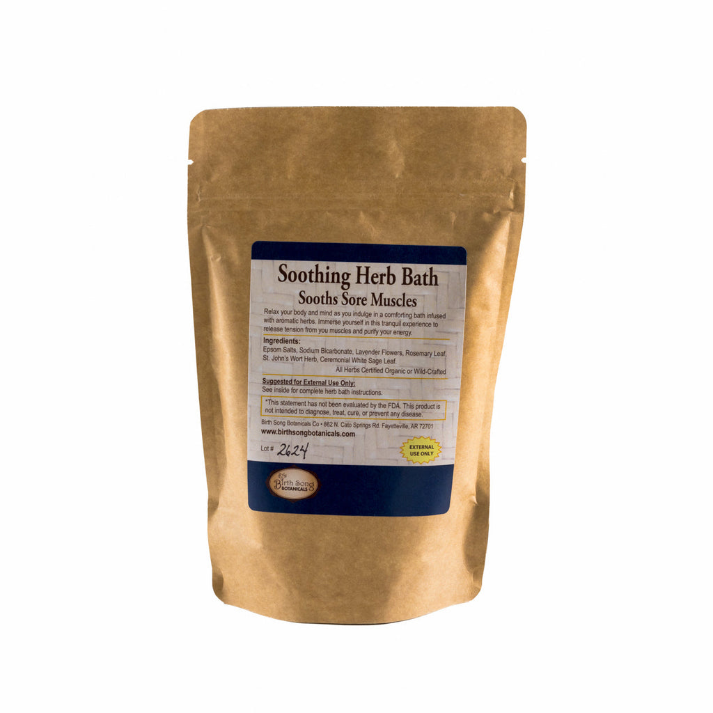 Herbal Soothing Bath and Foot Soak for Stress Relief with Lavender
