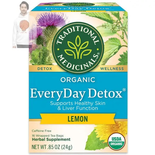 Traditional Medicinals Organic EveryDay Detox Lemon, Caffeine Free Herbal Tea Duo Grocery