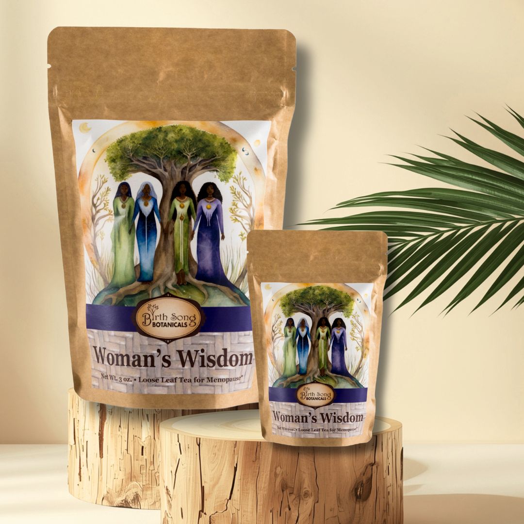 Woman's Wisdom Nourishing Herbal Menopause Tea for Hot Flashes with Tulsi