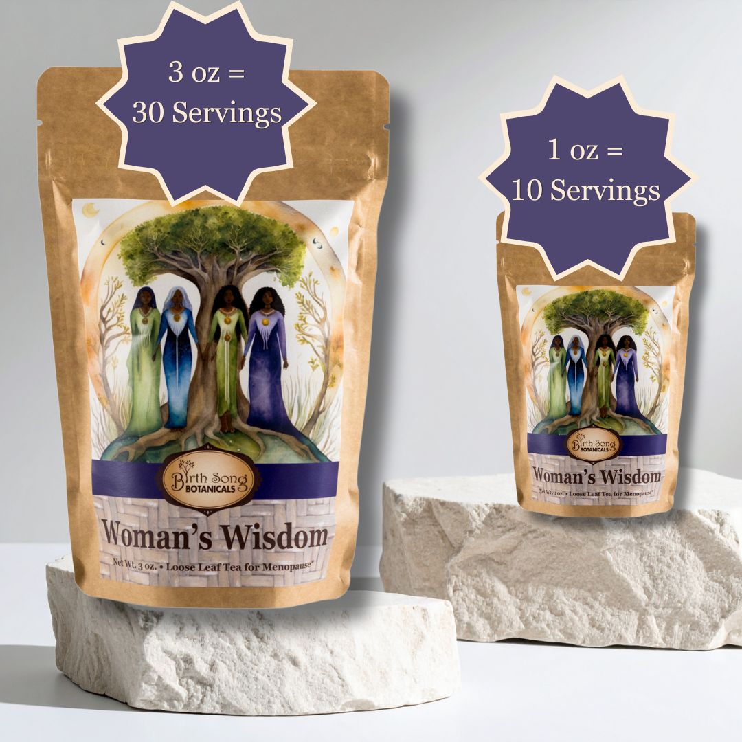 Woman's Wisdom Nourishing Herbal Menopause Tea for Hot Flashes with Tulsi